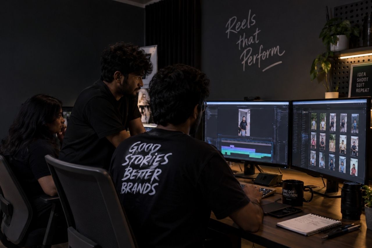 One Dot Direction reels production and editing team in Chennai
