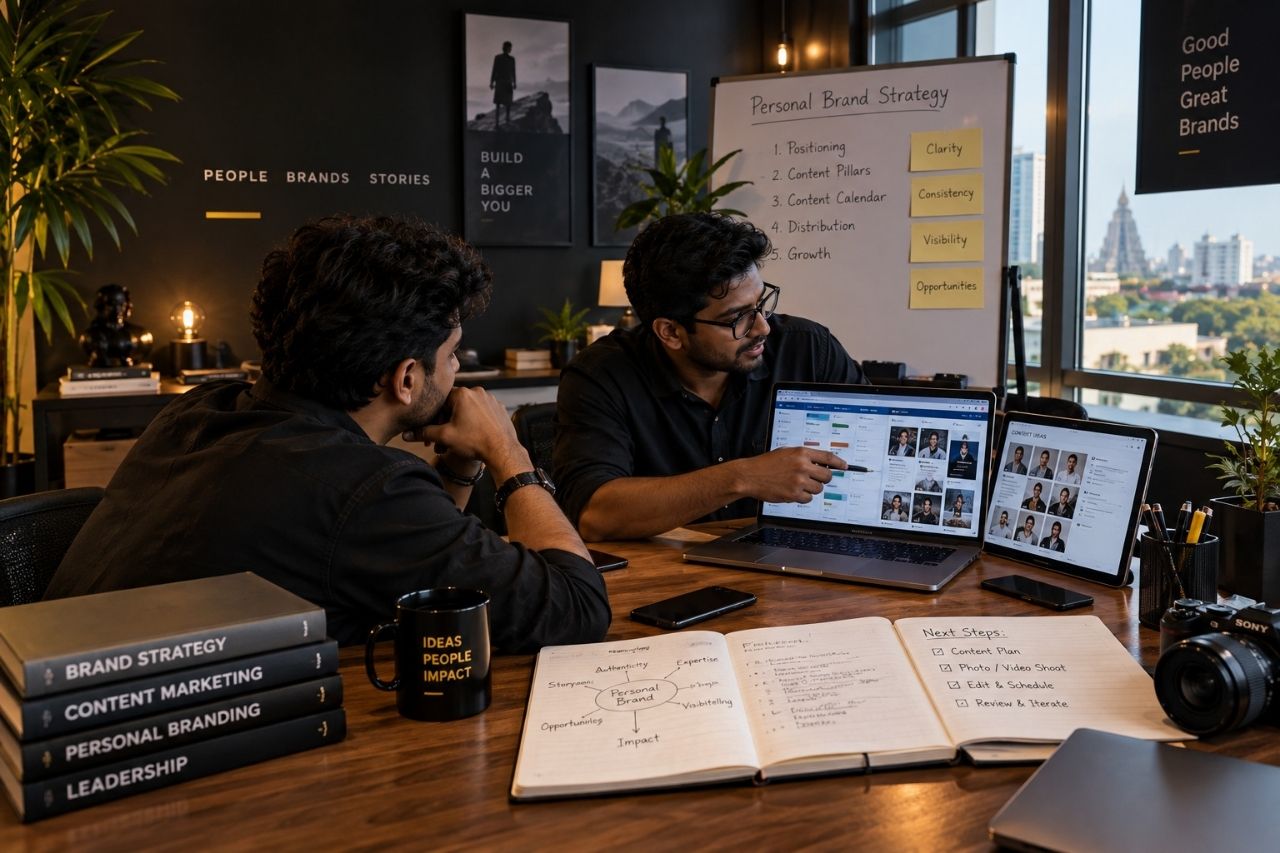 Personal branding strategy and content planning session in Chennai